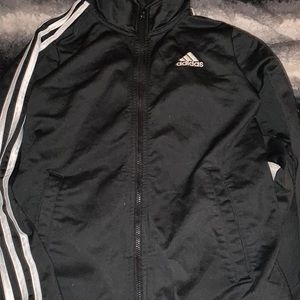 Black and white adidas athletic jacket